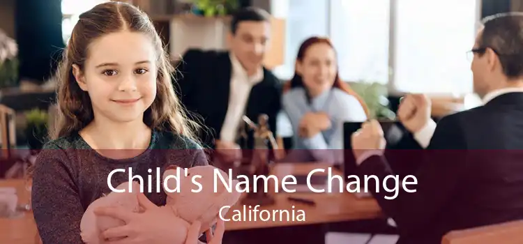 Child's Name Change California