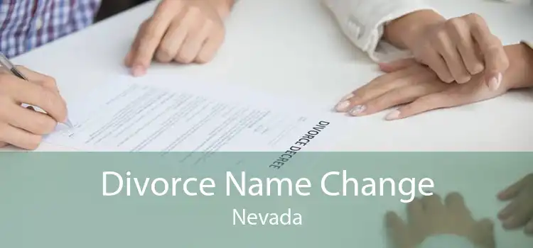 Divorce Name Change Nevada