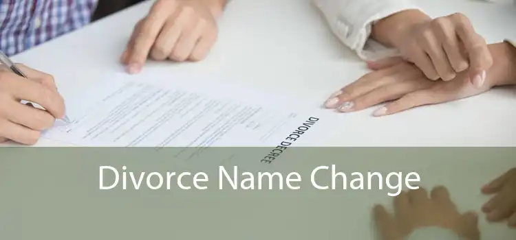 Divorce Name Change 