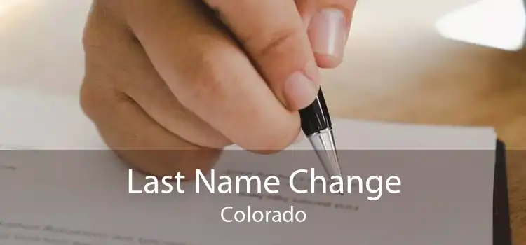 Last Name Change Colorado